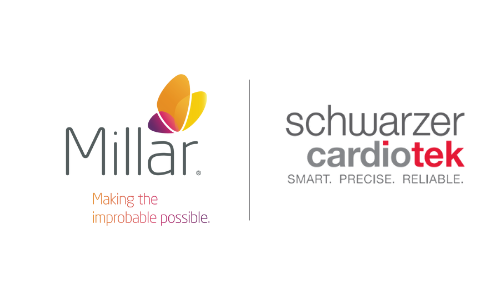 Millar and Schwarzer Cardiotek logos