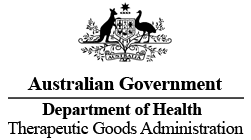 Austrailian Government Department of Health Therapeutic Goods Administration Logo 