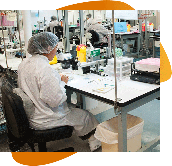 A picture of lab technicians hard at work inside a Millar lab