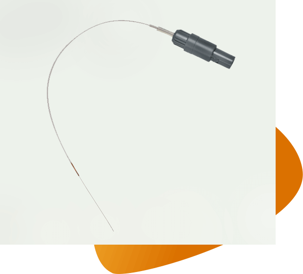 A product shot of a Millar electrophysiology catheter